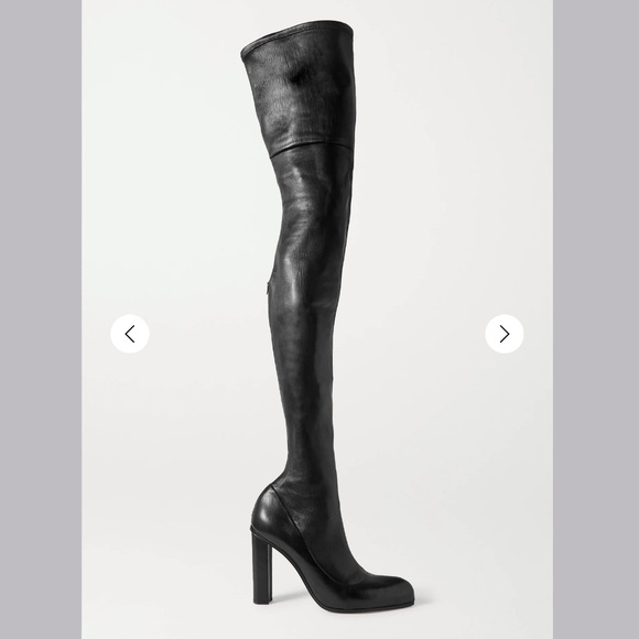 Alexander McQueen Over the Knee Knee-High Leather Boots - Picture 3 of 13